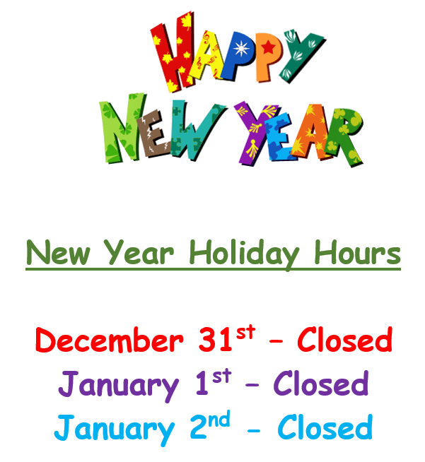 New Year Hours